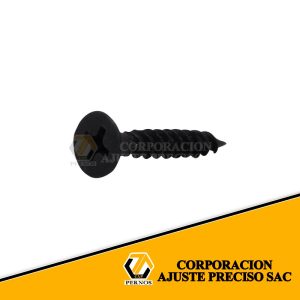 AUTORROSCANTES TROMPETA - NEGRO - DIÁMETRO 8